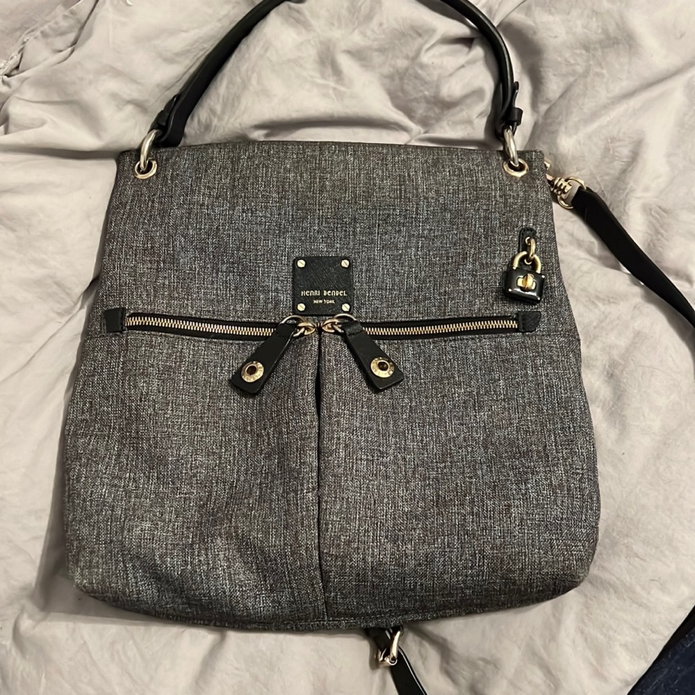 Excellent condition Henri Bendel canvas crossbody